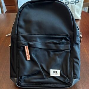 Orion London Sleek Black Backpack